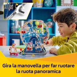 LEGO 31389 Creator 3 in 1 Iconica Ruota Panoramica - Parco Giochi Trasformabile in Attrazione a Forma di UFO o in Giostra - Dec
