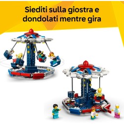 LEGO 31389 Creator 3 in 1 Iconica Ruota Panoramica - Parco Giochi Trasformabile in Attrazione a Forma di UFO o in Giostra - Dec