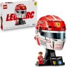 LEGO 43014 Editions Scuderia Ferrari HP Charles Leclerc Helmet - F1 Merchandise - Display Model Kit w/Collectible Minifigure