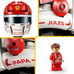 LEGO 43014 Editions Scuderia Ferrari HP Charles Leclerc Helmet - F1 Merchandise - Display Model Kit w/Collectible Minifigure
