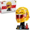 LEGO 43022 Editions Scuderia Ferrari HP Lewis Hamilton Helmet - F1 Merchandise - Display Model Kit w/Collectible Minifigure