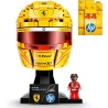 LEGO 43022 Editions Scuderia Ferrari HP Lewis Hamilton Helmet - F1 Merchandise - Display Model Kit w/Collectible Minifigure