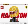 LEGO 43022 Editions Scuderia Ferrari HP Lewis Hamilton Helmet - F1 Merchandise - Display Model Kit w/Collectible Minifigure