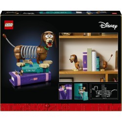 LEGO | 43301 Disney Pixar Fermalibri di Slinky Toy Story - Reggi Libri per Libreria - Decorazione con Minifigure di Woody e Fig