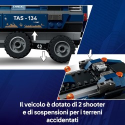 LEGO | 76349 Marvel Spider-Man: Inseguimento del Trasportatore di Detenuti - Giocattolo da Supereroi con Macchina Blindata e 4 