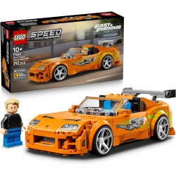 LEGO 77260 Speed Champions The Fast and The Furious Toyota Supra MK4 Macchina Giocattolo - Modello di Auto con Minifigure di Br