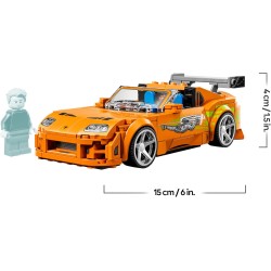 LEGO 77260 Speed Champions The Fast and The Furious Toyota Supra MK4 Macchina Giocattolo - Modello di Auto con Minifigure di Br