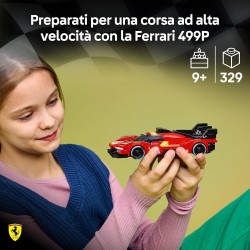 LEGO 77261 Speed Champions Ferrari 499P Macchina Giocattolo - Modello STEM di Auto da Corsa con Minifigure da Collezione - Gadg