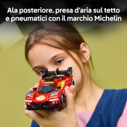 LEGO 77261 Speed Champions Ferrari 499P Macchina Giocattolo - Modello STEM di Auto da Corsa con Minifigure da Collezione - Gadg