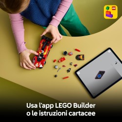 LEGO 77261 Speed Champions Ferrari 499P Macchina Giocattolo - Modello STEM di Auto da Corsa con Minifigure da Collezione - Gadg