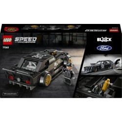 LEGO 77262 Speed Champions Ford Mustang ‘65 Hoonicorn V1 di Ken Block Macchina Giocattolo - Kit Modellismo con Minifigure da Co