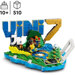 LEGO 43027 Editions Vini Jr. – Highlights Calcistici Giocattolo - Modello 3D da Esposizione con Minifigure da Collezione - Deco