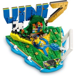 LEGO 43027 Editions Vini Jr. – Highlights Calcistici Giocattolo - Modello 3D da Esposizione con Minifigure da Collezione - Deco