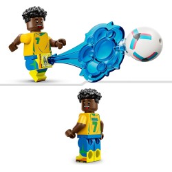 LEGO 43027 Editions Vini Jr. – Highlights Calcistici Giocattolo - Modello 3D da Esposizione con Minifigure da Collezione - Deco
