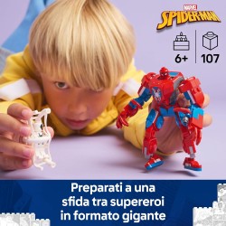 LEGO | 76308 Marvel Spider-Man Mech vs. Anti-Venom - Super Hero Figure Building Toy with 2 Minifigures for Imaginative Role Pla