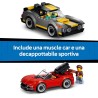 LEGO 60497 City Autolavaggio Drive-In Giocattolo - Include 2 Modellini di Auto, Funzione di Lavaggio e 4 Minifigure con Accesso
