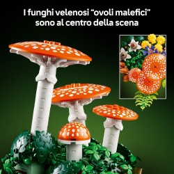 LEGO 11505 Botanicals Funghi del Bosco - Set di Piante Artificiali per Adulti con un Fungo Velenoso e Fiori Finti - Decorazione