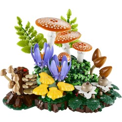 LEGO 11505 Botanicals Funghi del Bosco - Set di Piante Artificiali per Adulti con un Fungo Velenoso e Fiori Finti - Decorazione