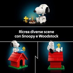 LEGO 21368 Ideas Peanuts: la Cuccia di Snoopy - Kit di Modellismo da Esposizione per Adulti con Personaggi di Snoopy e Woodstoc