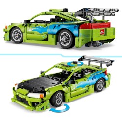 LEGO 42229 Technic Auto Mitsubishi Eclipse Fast and Furious - Kit Modellismo STEM da Collezione con Sterzo e 2 Bombole di NOS -