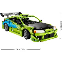 LEGO 42229 Technic Auto Mitsubishi Eclipse Fast and Furious - Kit Modellismo STEM da Collezione con Sterzo e 2 Bombole di NOS -
