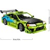 LEGO 42229 Technic Auto Mitsubishi Eclipse Fast and Furious - Kit Modellismo STEM da Collezione con Sterzo e 2 Bombole di NOS -