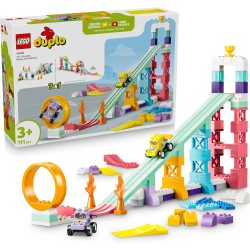 LEGO DUPLO 10478 Rampe Creative 3 in 1 con Veicoli - Giochi Didattici per la Motricità Fine - Set Montessori per Abbinamento de