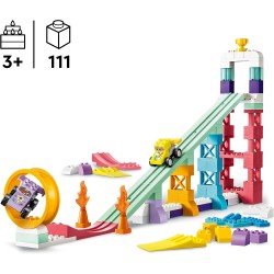 LEGO DUPLO 10478 Rampe Creative 3 in 1 con Veicoli - Giochi Didattici per la Motricità Fine - Set Montessori per Abbinamento de