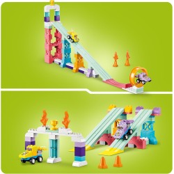 LEGO DUPLO 10478 Rampe Creative 3 in 1 con Veicoli - Giochi Didattici per la Motricità Fine - Set Montessori per Abbinamento de