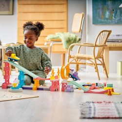 LEGO DUPLO 10478 Rampe Creative 3 in 1 con Veicoli - Giochi Didattici per la Motricità Fine - Set Montessori per Abbinamento de