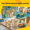LEGO 31386 Creator 3in1 Animali Selvatici: Leone Maestoso Giocattolo - Trasformabile in una Leonessa o in 2 Cuccioli - Decorazi