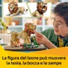 LEGO 31386 Creator 3in1 Animali Selvatici: Leone Maestoso Giocattolo - Trasformabile in una Leonessa o in 2 Cuccioli - Decorazi