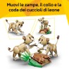 LEGO 31386 Creator 3in1 Animali Selvatici: Leone Maestoso Giocattolo - Trasformabile in una Leonessa o in 2 Cuccioli - Decorazi