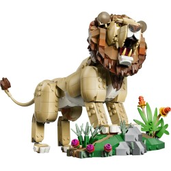 LEGO 31386 Creator 3in1 Animali Selvatici: Leone Maestoso Giocattolo - Trasformabile in una Leonessa o in 2 Cuccioli - Decorazi