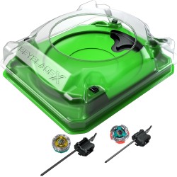 Hasbro Beyblade X, Set da Battaglia Sneak Attack con Arena Beystadium, 2 trottole con Rotazione a Destra di Takara Tomy, trotto