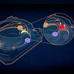 Hasbro Beyblade X, Set da Battaglia Sneak Attack con Arena Beystadium, 2 trottole con Rotazione a Destra di Takara Tomy, trotto
