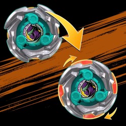 Hasbro Beyblade X, Set da Battaglia Sneak Attack con Arena Beystadium, 2 trottole con Rotazione a Destra di Takara Tomy, trotto