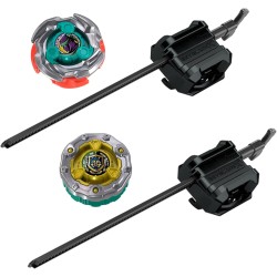 Hasbro Beyblade X, Set da Battaglia Sneak Attack con Arena Beystadium, 2 trottole con Rotazione a Destra di Takara Tomy, trotto