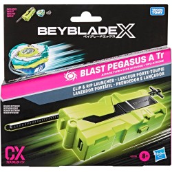 Hasbro Beyblade X, Lanciatore Clip & Rip con bey di Attacco di Takara Tomy con Rotazione a Destra, trottole da Battaglia Giocat