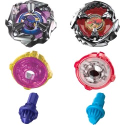 Hasbro Beyblade X, Set Dual Pack, Beat Tyranno 4-70Q e Knife Shinobi 4-80HN