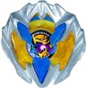 Beyblade X, Starter Pack, Buster Dran 5-70DB UX con trottola e lanciatore