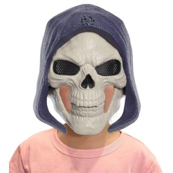 Masters of the Universe - JKJ15 Maschera da supercattivo di Skeletor, copricapo per costume con luci e suoni, look ispirato al 
