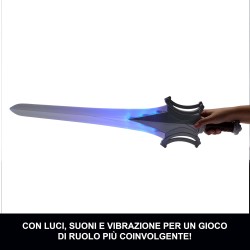 Masters of The Universe - JKJ18 Spada del Potere di Grayskull, Spada Giocattolo da 69 cm con luci, Suoni ed Effetti di Vibrazio