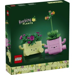 LEGO 11506 Botanicals Piante Dondolanti - Set di Fiori Artificiali con 2 Piante Finte e 2 Vasi Color Pastello - Decorazione da 