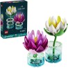 LEGO 11511 Botanicals Ninfee - Set di Piante Artificiali con Fiori Finti in 2 Vasi Trasparenti - Decorazione per Camera da Lett