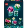LEGO 11511 Botanicals Ninfee - Set di Piante Artificiali con Fiori Finti in 2 Vasi Trasparenti - Decorazione per Camera da Lett