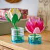 LEGO 11511 Botanicals Ninfee - Set di Piante Artificiali con Fiori Finti in 2 Vasi Trasparenti - Decorazione per Camera da Lett