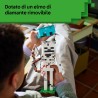 LEGO 21594 Minecraft Scheletro Giocattolo - Action Figure di Mob con Elmo di Diamante, Arco e Frecce e Base in Erba - Decorazio