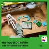 LEGO 21594 Minecraft Scheletro Giocattolo - Action Figure di Mob con Elmo di Diamante, Arco e Frecce e Base in Erba - Decorazio