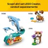LEGO 31377 Creator 3in1 Turtle with a Water Lily Flower Toy - Animal Figure Transforms into a Chameleon or Frog - DIY Desk Deco